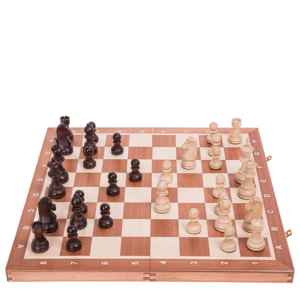 Ajedrez de Madera Nº 5 - Caoba - Tablero de ajedrez + Staunton 5 Square