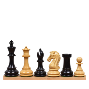 Piezas de ajedrez de ébano de Triple peso, hechas a mano RoyalChessMall