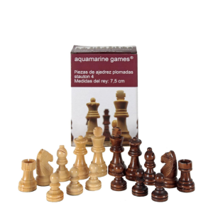 Piezas de ajedrez plomadas Aquamarine Games - Stauton 4
