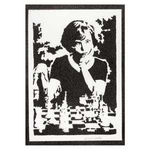 Póster de ajedrez Gambito de Dama para cuadro