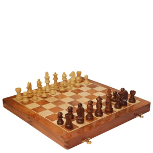 ajedrez de madera plegable magnético Crafkart