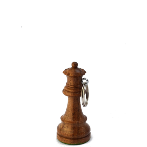 Dama - Llavero de ajedrez madera de acacia